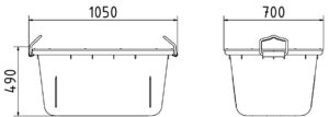 Mörtelwanne 200 ltr. - Art.Nr. 11200-G – Bild 2