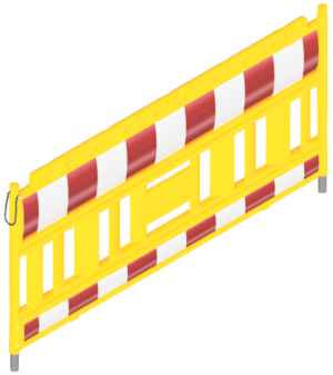 Schake EURO2 Absperrschrankengitter GELB Schrankentyp NOX rot / weiß Folie Typ RA1/A ohne Lampenadapter - Art.Nr. 33420K-G