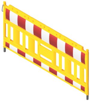 Schake EURO2 Absperrschrankengitter GELB Schrankentyp NOX rot / weiß Folie Typ RA1/A ohne Lampenadapter - Art.Nr. 33420K-G – Bild 3