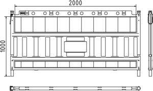 Schake EURO2 Absperrschrankengitter Typ NOX - Art.Nr. 33420K3SK – Bild 4