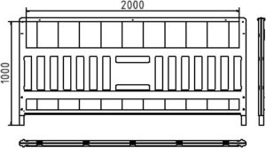 Schake EURO3 Absperrschrankengitter Typ ULTRA - Art.Nr. 33620K3SK – Bild 4