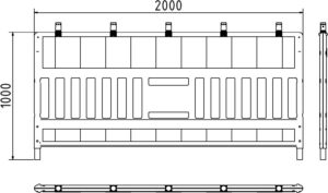 Schake EURO3 Absperrschrankengitter Typ ULTRA - Art.Nr. 33620KA – Bild 4