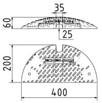 Bodenschwelle Typ NOX - Art.Nr. 3392-61E