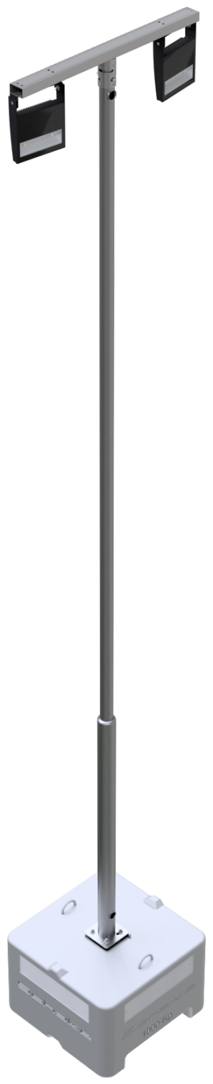 Lampenmast SET aus Stahl - Art.Nr. 353160-SET2