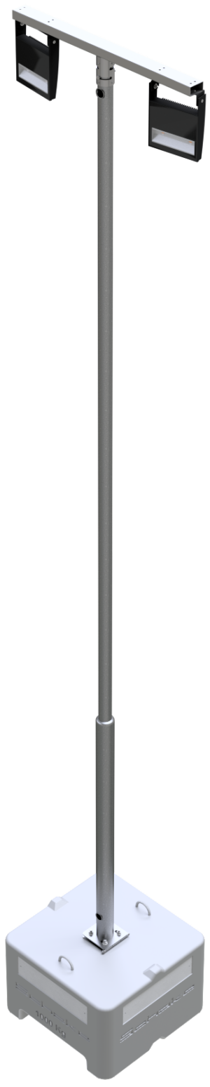 Lampenmast SET aus Stahl - Art.Nr. 353160-SET2 – Bild 3