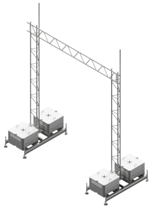 Aufstellvorrichtung Brücke Stahl-Gitterträger 5200 mm - Art.Nr. 35350-SETB5
