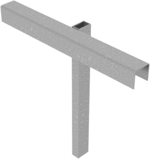 Einfacher Holzbauzaunständer mit passendem Oberteil Holzbauzaunständer Oberteilverzinkt, 490 mm - Art.Nr. 3B160-1 – Bild 3