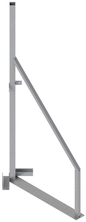 Einfacher Eck-Holzbauzaunständer mit passendem Eckoberteil - Art.Nr. 3B160-E