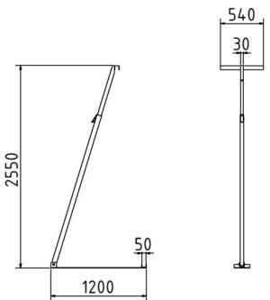 Holzbauzaunständer  Typ Light - Art.Nr. 3B161 – Bild 2