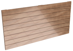 Holzwand aus 20 mm starken Massivholz - Art.Nr. 3B165-10