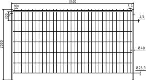 Mobilzaun „Standard” - Art.Nr. 3B2035H – Bild 4
