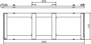 Lager- und Transporttraverse für 25 oder 29 Mobilzäune - Art.Nr. 3B211 – Bild 4