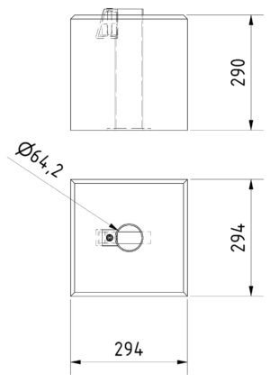 Betonklotz für Schilderpfosten - Art.Nr. 3F160 – Bild 4