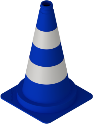 Leitkegel blau - Art.Nr. 3L500B