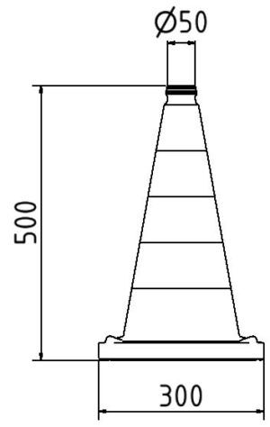 Leitkegel zweiteilig - Art.Nr. 3L530RS – Bild 2