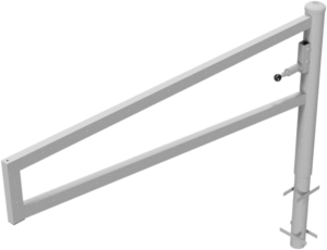 Drehbare Wegesperre zum Einbetonieren, feuerverzinkt Gesamtbreite: 2000 mm für Vorhangschloss - Art.Nr. 4013_20V