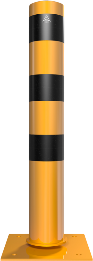 Absperrpoller Stahlrohr Ø 152 x 3,2 mm ortsfest zur Dübelbefestigung - Art.Nr. 401530NBG