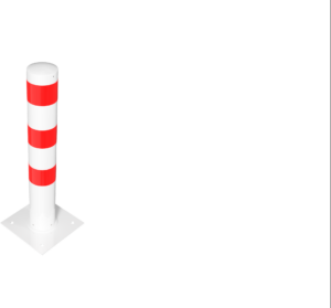 Absperrpoller Stahlrohr Ø 152 x 3,2 mm ortsfest zur Dübelbefestigung - Art.Nr. 401530NB