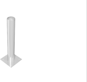 Absperrpoller Stahlrohr Ø 152 x 3,2 mm ortsfest zur Dübelbefestigung - Art.Nr. 401530N