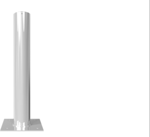 Absperrpoller Stahlrohr Ø 152 x 3,2 mm ortsfest zur Dübelbefestigung - Art.Nr. 401530N – Bild 2