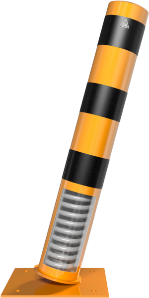 Absperrpoller Stahlrohr Ø 152 x 3,2 mm ortsfest zur Dübelbefestigung - Art.Nr. 401535NBG – Bild 3