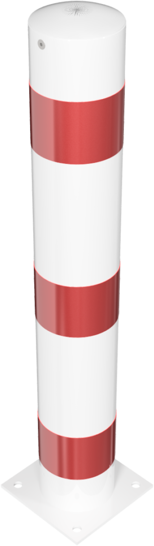 Absperrpoller Stahlrohr Ø 152 x 3,2 mm ortsfest für Dübelbefestigung - Art.Nr. 40153BL
