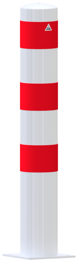 Absperrpoller Stahlrohr Ø 152 x 3,2 mm ortsfest für Dübelbefestigung - Art.Nr. 40153B – Bild 3