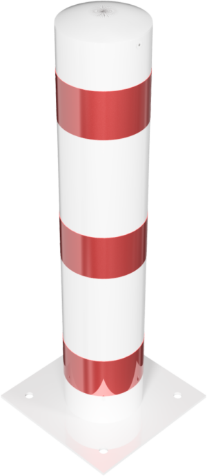 Absperrpoller Stahlrohr Ø 193 x 3,6 mm ortsfest für Dübelbefestigung - Art.Nr. 40193BL