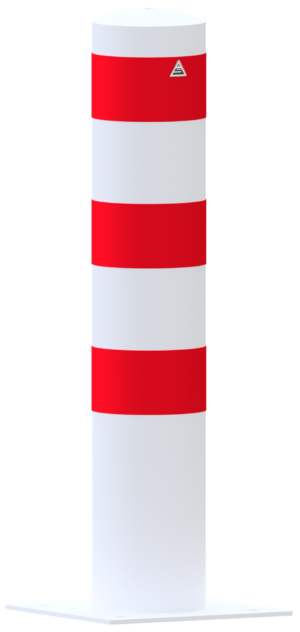 Absperrpoller Stahlrohr Ø 193 x 3,6 mm ortsfest für Dübelbefestigung - Art.Nr. 40193B – Bild 3