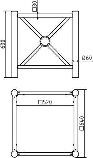 Pflanzbehälter Rundrohre Ø 60 mm senkrecht - Art.Nr. 4025_20B – Bild 4