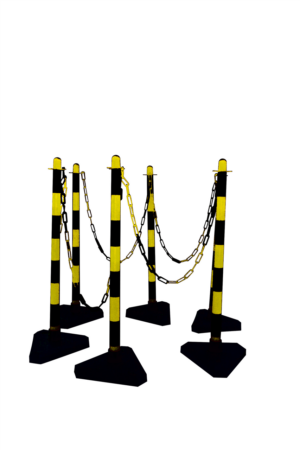 Kettenständer SET gelb/schwarz - Art.Nr. 4040KBSSET