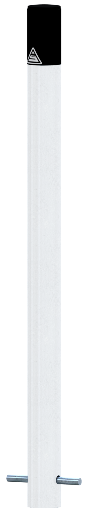 Feuerwehrleitpfosten Stahlrohr Ø 60 x 2,5 mm ortsfest zum Einbetonieren - Art.Nr. 4061B