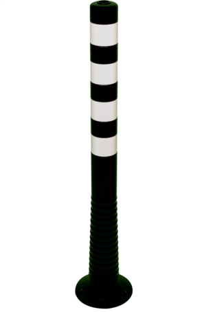 Flexipfosten schwarz / weiß Ø 80 mm - Art.Nr. 412221BS