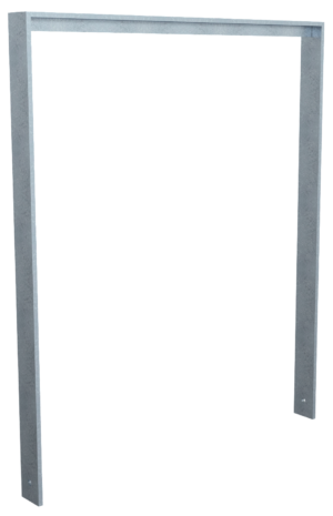Anlehnbügel aus Flachstahl 80 x 12 mm mit Unterzug - Art.Nr. 4152_100