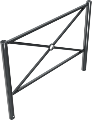 Stadtzaunelement mit Flachkopf Länge: 1500 mm - Art.Nr. 418_7045B