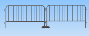 Absperrgitter mit Werbebanner - Art.Nr. 419_00-CL – Bild 2