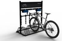 Mobiler Fahrradständer mit Werbeschild - Art.Nr. 420_80BE