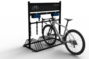 Mobiler Fahrradständer mit Werbeschild - Art.Nr. 420_80BE
