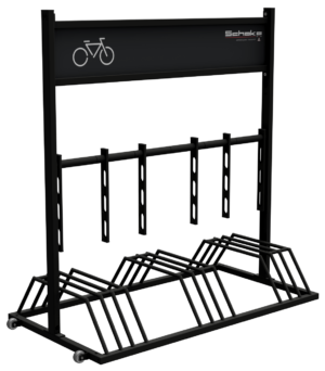 Mobiler Fahrradständer mit Werbeschild - Art.Nr. 420_80B