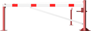 Drehschranke mit Auflagepfosten und Seilzugverstärkung - Art.Nr. 4213_30ZBP – Bild 2