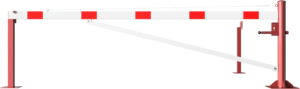 Drehschranke mit Auflagepfosten und Seilzugverstärkung - Art.Nr. 4213_35ZBP – Bild 2