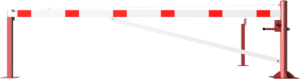 Drehschranke mit Auflagepfosten und Seilzugverstärkung - Art.Nr. 4213_40FBP – Bild 2