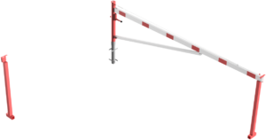 Drehschranke mit Auflagepfosten und Seilzugverstärkung - Art.Nr. 4213_40VB – Bild 3