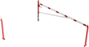 Drehschranke mit Auflagepfosten und Seilzugverstärkung - Art.Nr. 4213_40ZB – Bild 3