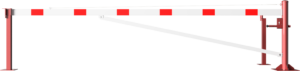Drehschranke mit Auflagepfosten und Seilzugverstärkung - Art.Nr. 4213_45ZBP – Bild 2
