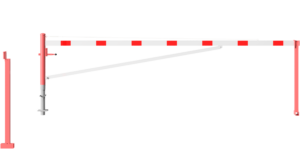 Drehschranke mit Auflagepfosten und Seilzugverstärkung - Art.Nr. 4213_50VB – Bild 2