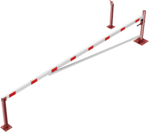 Drehschranke mit Auflagepfosten und Seilzugverstärkung - Art.Nr. 4213_55FBP