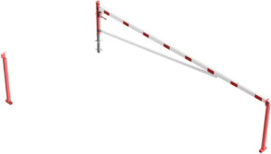 Drehschranke mit Auflagepfosten und Seilzugverstärkung - Art.Nr. 4213_55FB – Bild 3