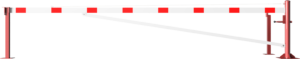 Drehschranke mit Auflagepfosten und Seilzugverstärkung - Art.Nr. 4213_55VBP – Bild 2