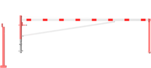 Drehschranke mit Auflagepfosten und Seilzugverstärkung - Art.Nr. 4213_55VB – Bild 2